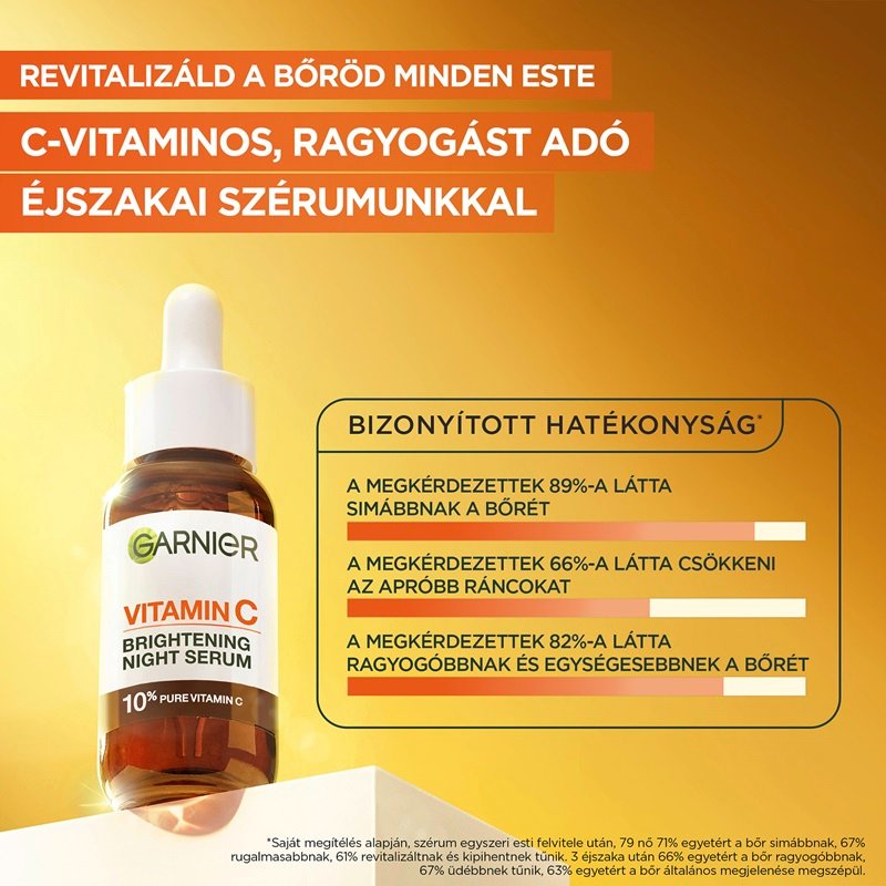 Ragyogást adó éjszakai szérum C-vitaminnal - 7